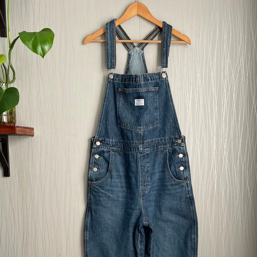 Levi's Women's Vintage Denim Jean Overalls Size Large - Picture 6 of 14